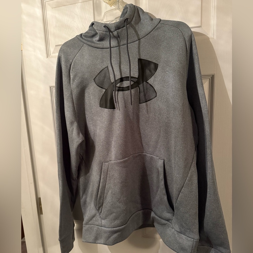 LG Men's Black and Gray Hoodie